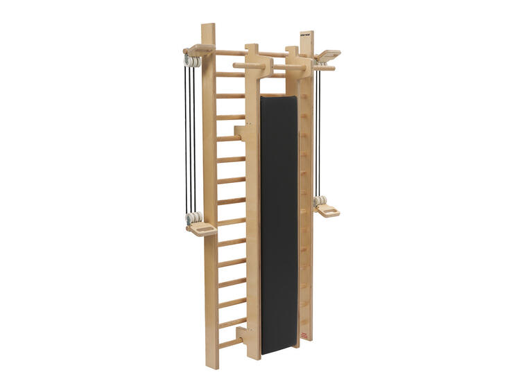 Ribbevegg med benk 1 seksjon | Avstand 12 cm | Ask 