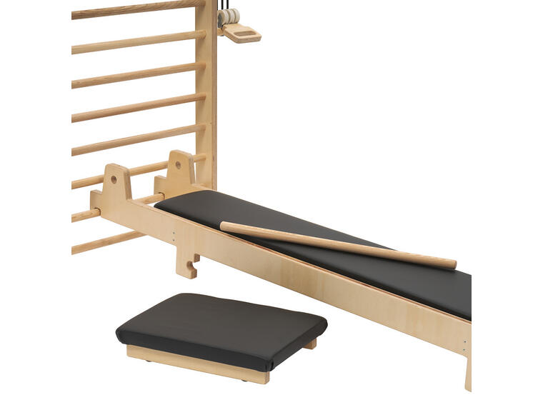 Ribbevegg med benk 1 seksjon | Avstand 12 cm | Ask 