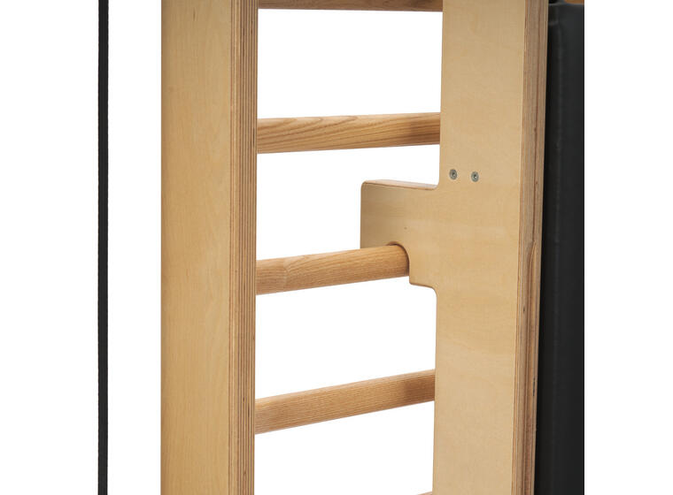 Ribbevegg med benk 1 seksjon | Avstand 12 cm | Ask 
