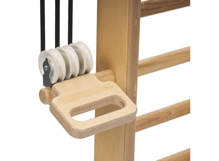 Ribbevegg med benk 1 seksjon | Avstand 12 cm | Ask 