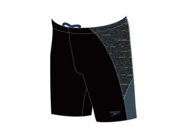 Splice Mid Jammer Badebukse 30 Speedo | Svart/Teal | ECO Endurance+ MAX 
