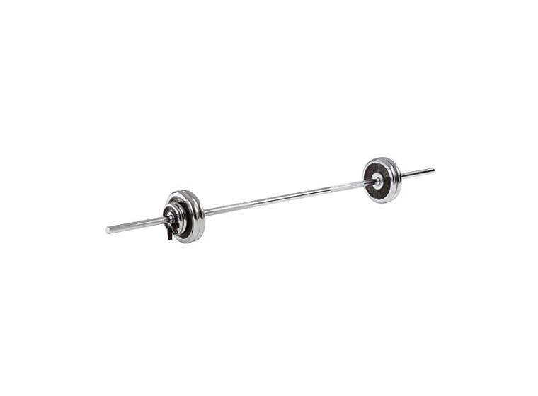 Vektsett Krom 75 kg Vektstang 180 cm, vektskiver og låser 