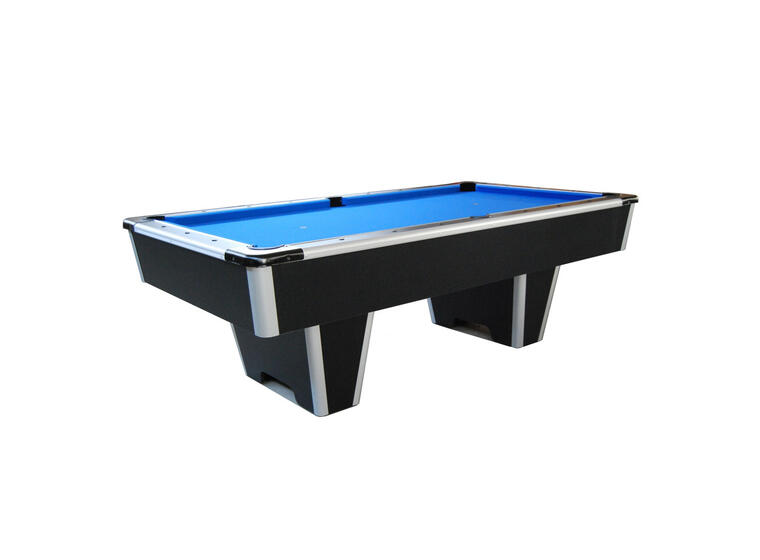Biljardbord Eagle sort 8' med hjul 224 X 112 cm | Hel skiferplate 