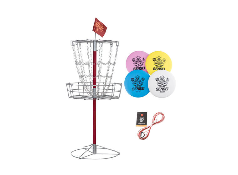Discgolf Sett All-In-One 1 kurv og 4 discer 