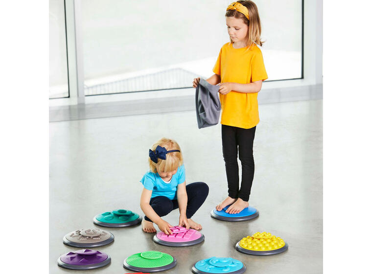 Gonge Taktilt Spill | Maxipakke 10 store og 10 små taktile skiver 
