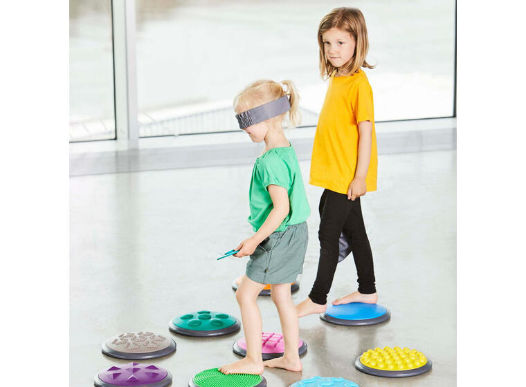 Gonge Taktilt Spill | Maxipakke 10 store og 10 små taktile skiver 
