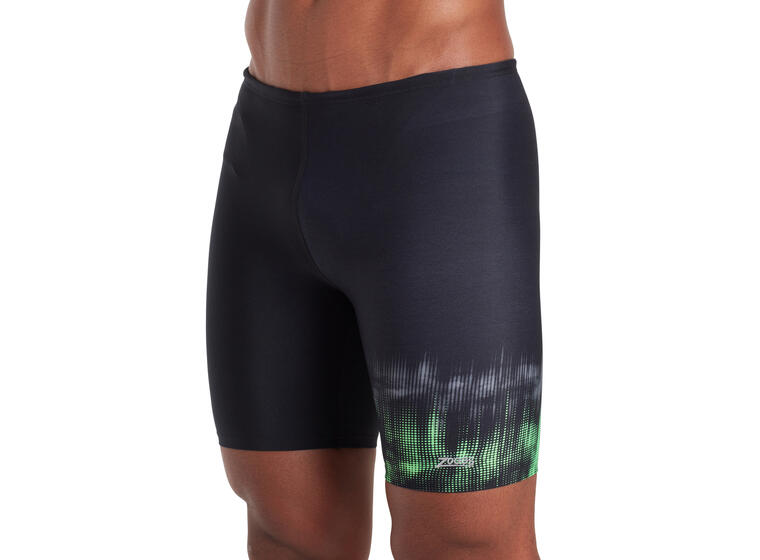 Magnet Mid Jammer Badebukse 34 Zoggs | Svart/Flerfarget | Ecolast + 