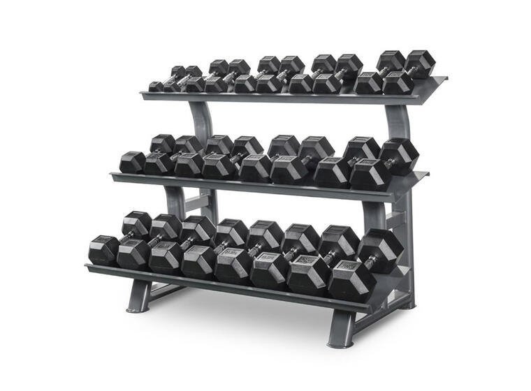 Manualstativ med 13 par manualer 2-30 kg Stativ for manualer | Hantler 