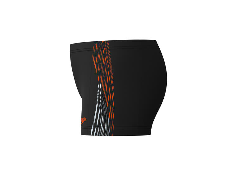 Plastisol Aquashort Badebukse jr 140 Speedo | Svart/Oransje | EnduraFlex 