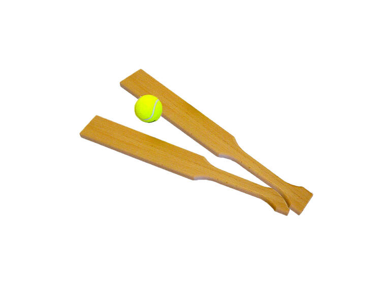 Slåballsett med flate balltre 2 stk flate balltre | 1 ball 