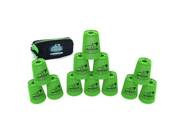 Speed Stacks Kopper med oppbevaringsbag Grønn | 12 kopper 
