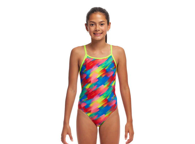 Stroked Badedrakt jr 152cm Funkita | Diamond Back One Piece 