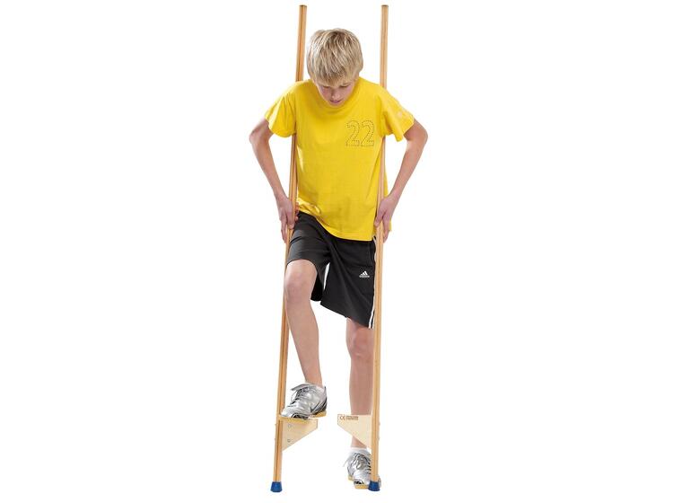 Stylter i laminert tre 170 cm, 1 par Justerbare fotstøtter 
