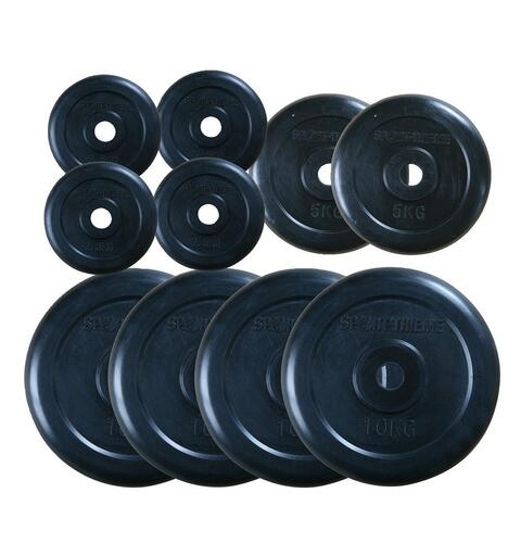 Vektpakke Gummiert 60 kg | 30mm 4x 10 kg | 2x 5 kg | 4x 2,5 kg