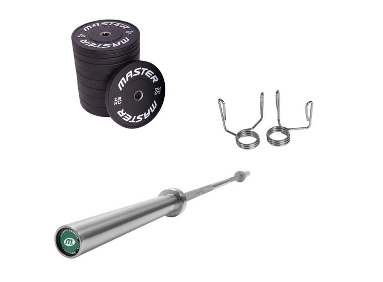 Vektsett 140 kg 50mm | 2 x 20 kg, 15 kg, 5 kg og 4x10 kg 