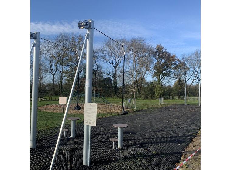 Zipline Dobbel 25 m | Dobbel zippline til lekeplass 
