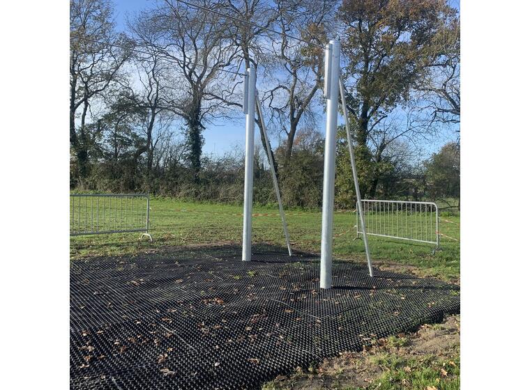 Zipline Dobbel 25 m | Dobbel zippline til lekeplass 