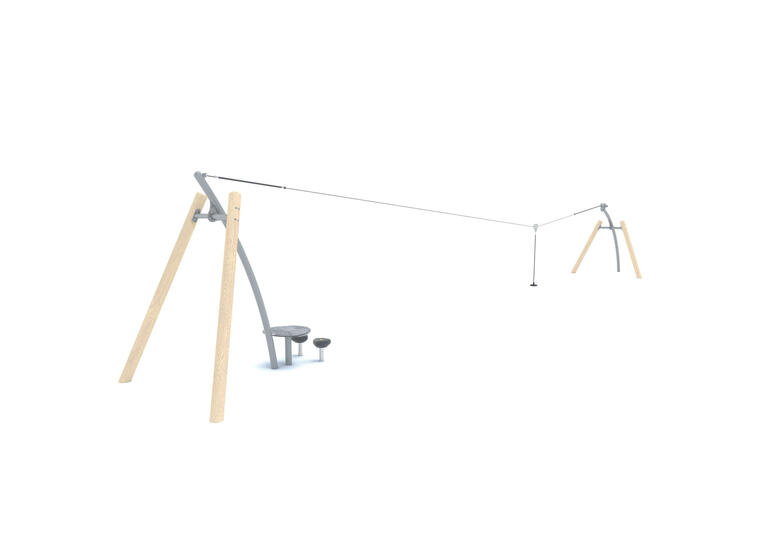 Zipline i Robinia 15 m | Til offentlige lekeplasser 