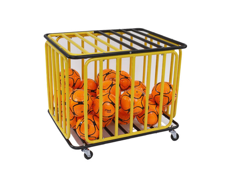 Ballvogn 80x60x100 cm med lokk og lås Praktisk oppbevaringsvogn 