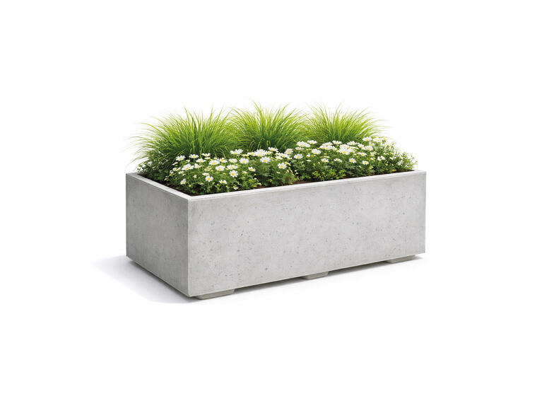 Blomsterkasse 100 cm Blomsterkasse i betong 
