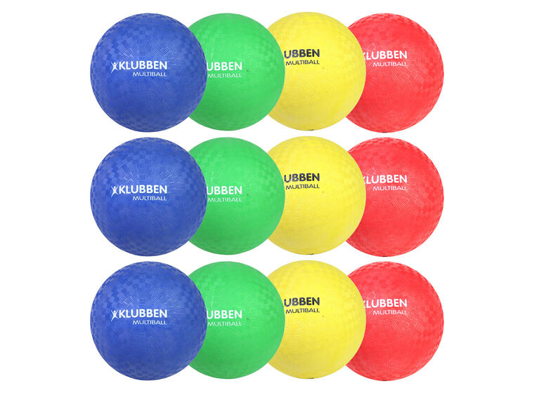 Klubben Multiball sett | 21 cm 4 ulike farger | 12 stk 