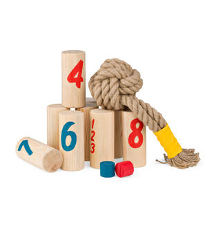 Kubbespill | Nummerkubb Knapsack | 2-6 spillere