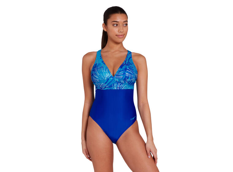 Nautilus Ruch Crossback Badedrakt EU38 Zoggs | Blå | Ecolast 
