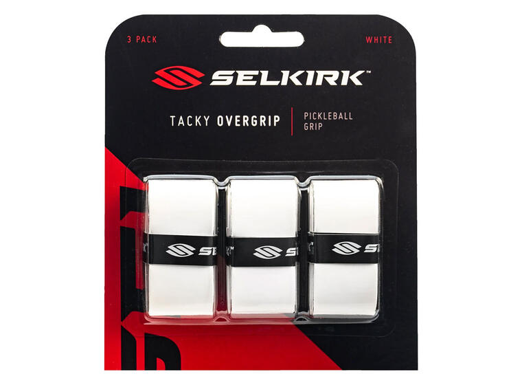 Overgrip Selkirk Tacky Hvit 3 stk. | Økt grepskomfort 
