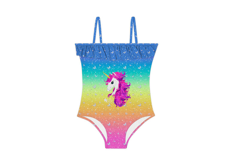 Pammy Badedrakt  140-146cm Slipstop | Flerfarget |Polyester/Elastan 