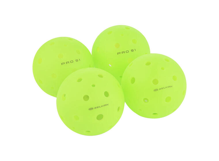 Pickleball Selkirk Pro S1 Utendørs ball 4 stk. | Trening og match 