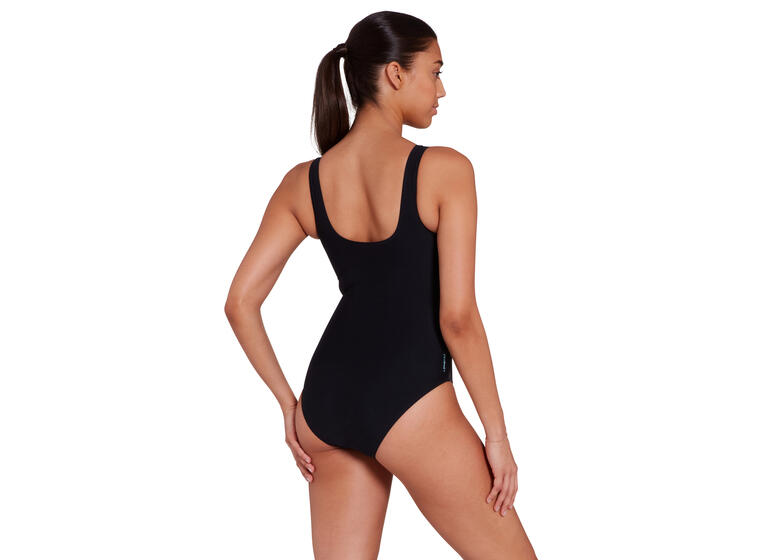 Seafarer Scoopback Badedrakt EU38 Zoggs | Svart/Flerfarget | Ecolast + 