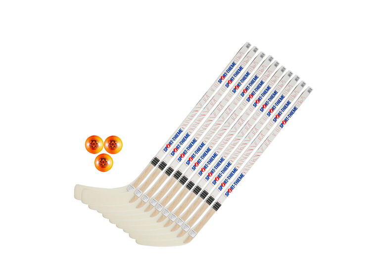 Sett Streethockey Sport-Thieme 95 cm | 10 køller, 3 baller 