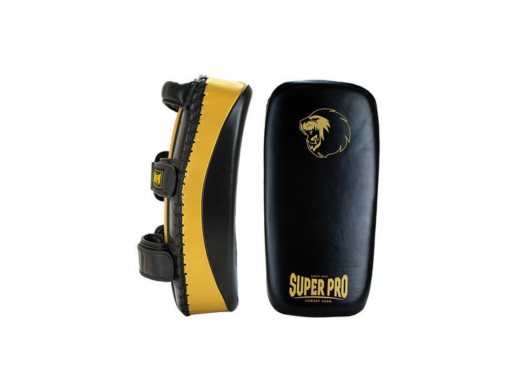 Slagpute Super Pro til kampsport Thai Pad | Svart/ gull 
