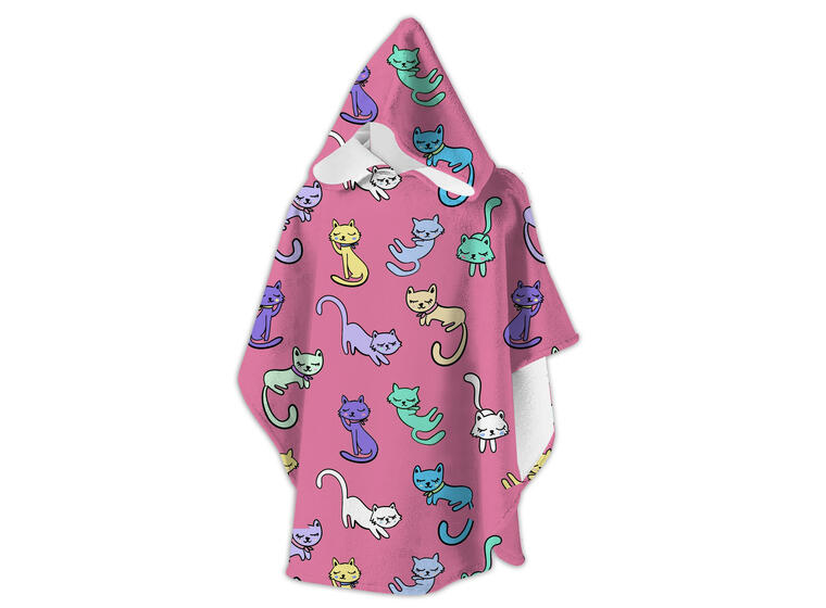 Slipstop Badeponcho Kitties Badehåndkle barn | Onesize 2-8 år 