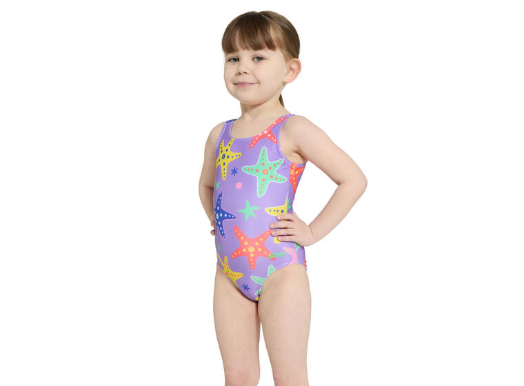 Stargaze Scoopback Badedrakt 98cm Zoggs | Lilla/Flerfarget | Ecolast 
