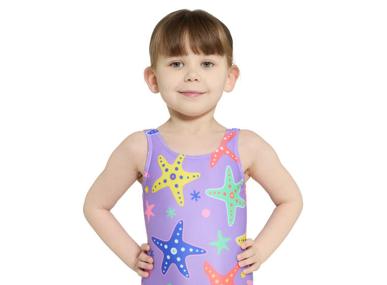 Stargaze Scoopback Badedrakt 98cm Zoggs | Lilla/Flerfarget | Ecolast 