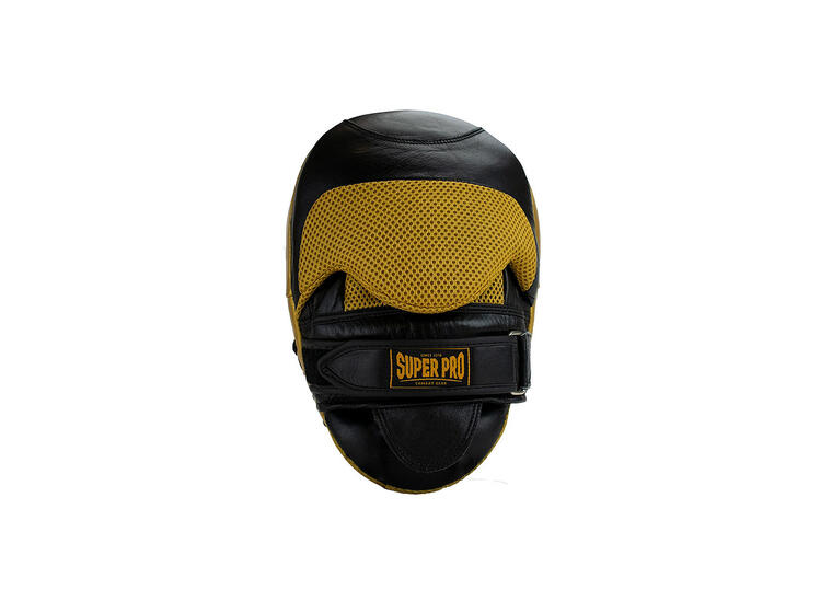 Super Pro Curved Punch Pads 1 par treningspads | svart/ gull 