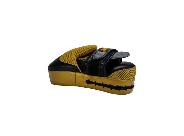 Super Pro Curved Punch Pads 1 par treningspads | svart/ gull 