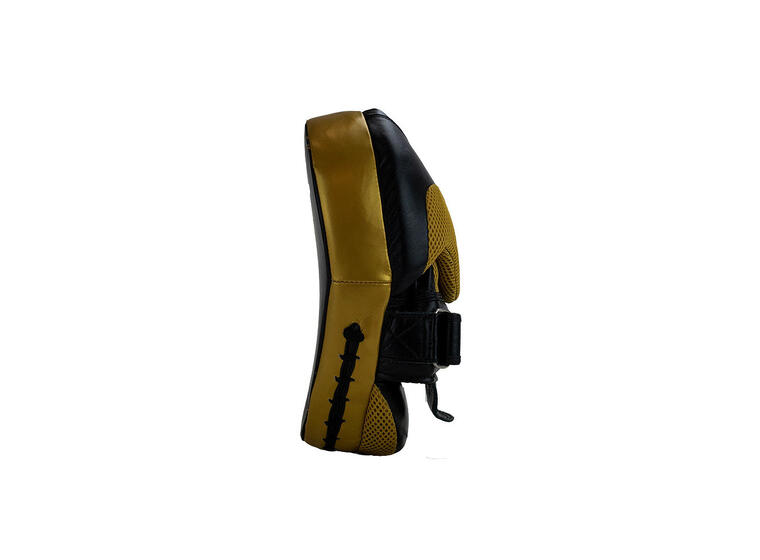 Super Pro Curved Punch Pads 1 par treningspads | svart/ gull 