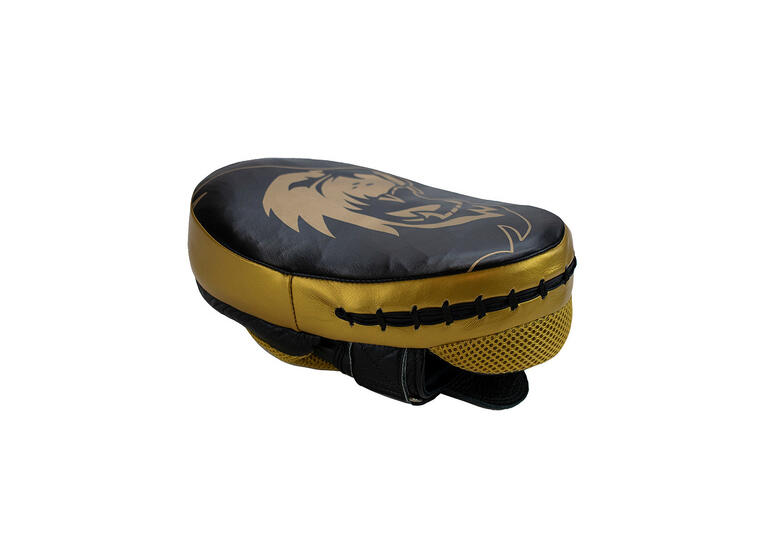 Super Pro Curved Punch Pads 1 par treningspads | svart/ gull 