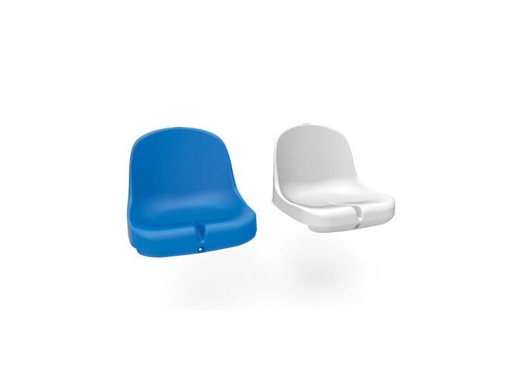 Trener- og innbytterbenk VIP 2 rader-4 m Uten seter | Plaxiglass sider, Alum.rygg 