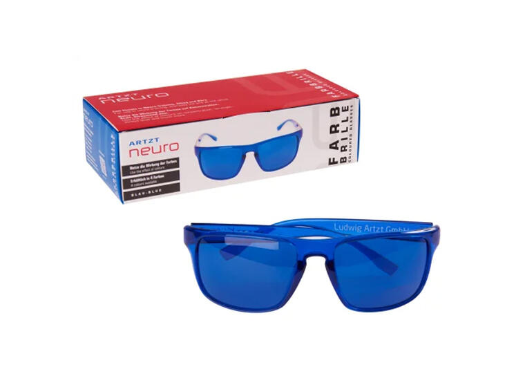 Treningsbriller med farget glass Blå Nevrobrille 