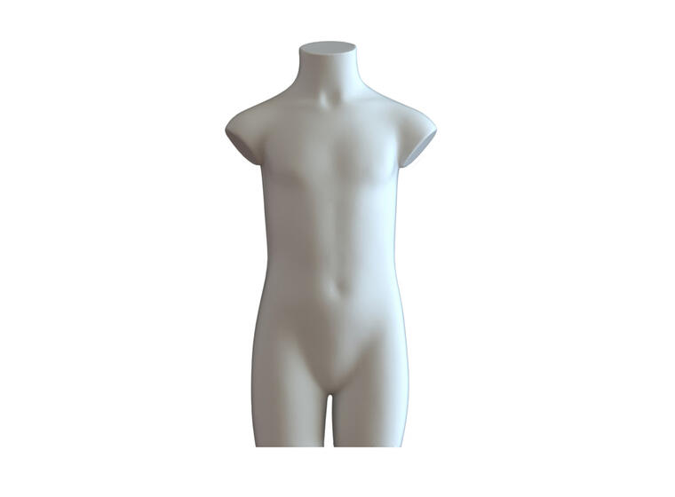 Utstillingsdukke Torso barn 5/6 år 58 cm høy 