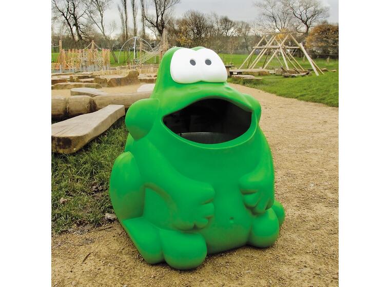 Avfallsbeholder Froggo 52 liter Søppeldunk til parker og lekeplasser 