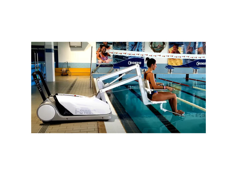 Bassengheis I-Swim 2 Elektrisk | Roterbar | Tåler 136 kg 