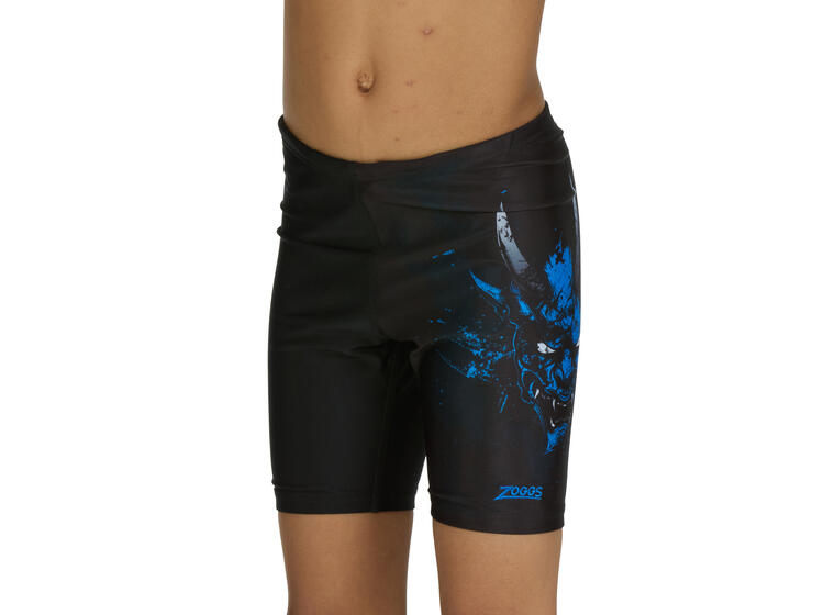 Demon Mid Jammer Badebukse jr 128cm Zoggs | Svart/Flerfarget | Ecolast 