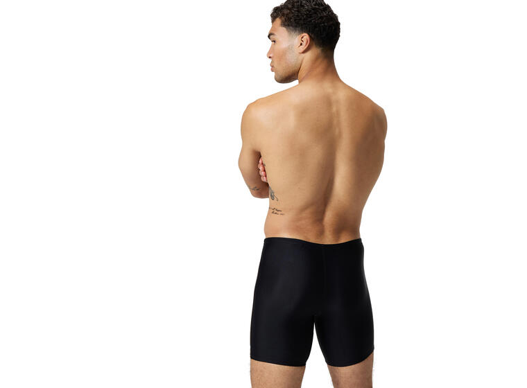 Duo Logo Print Mid Jammer Badebukse 38 Speedo | Svart/Blå | EnduraFlex 