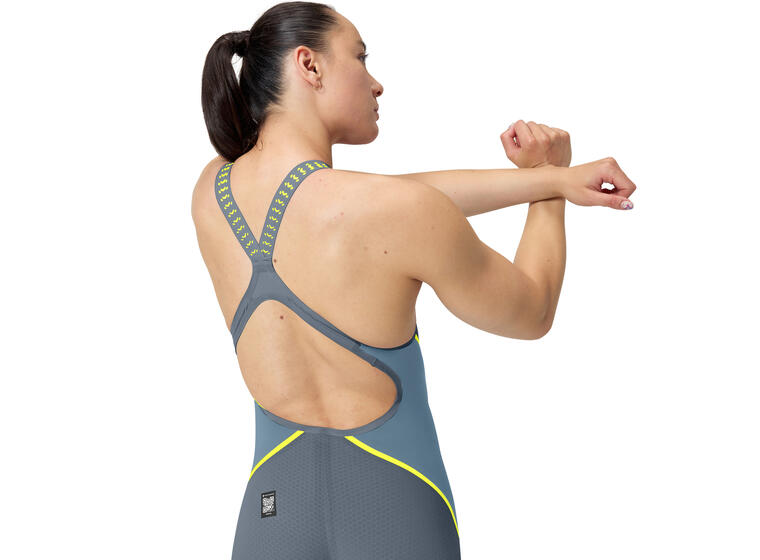 Fastskin LZR Pure Intent 2.0 Openback 28 Speedo | Grå | Konkurransedrakt 