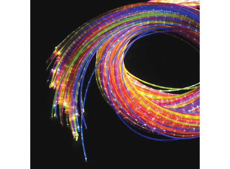 Fiberoptikk UV 200 tråder 200 cm | Lyskilde inkludert 