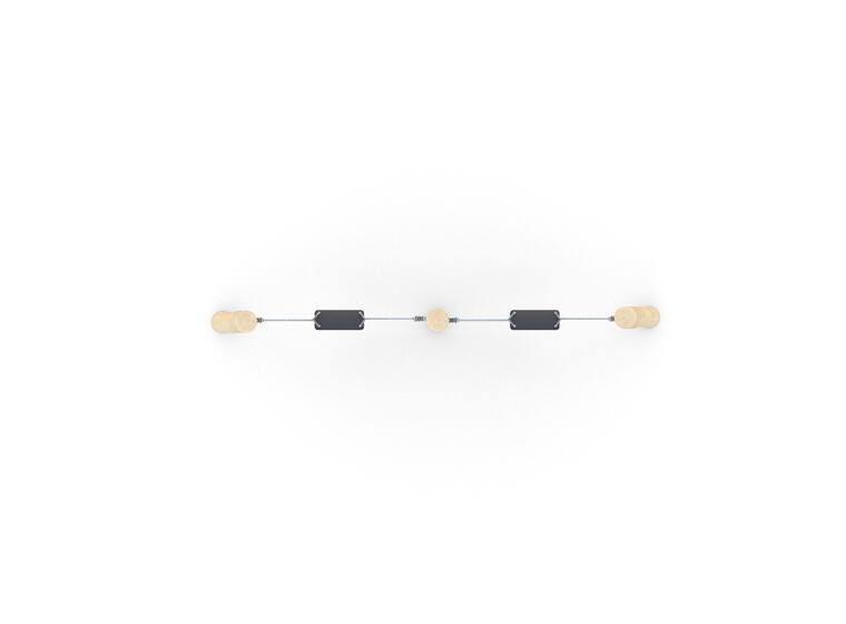 Huskestativ for barn | Robinia Med 2 gummiseter | 3 stolper 